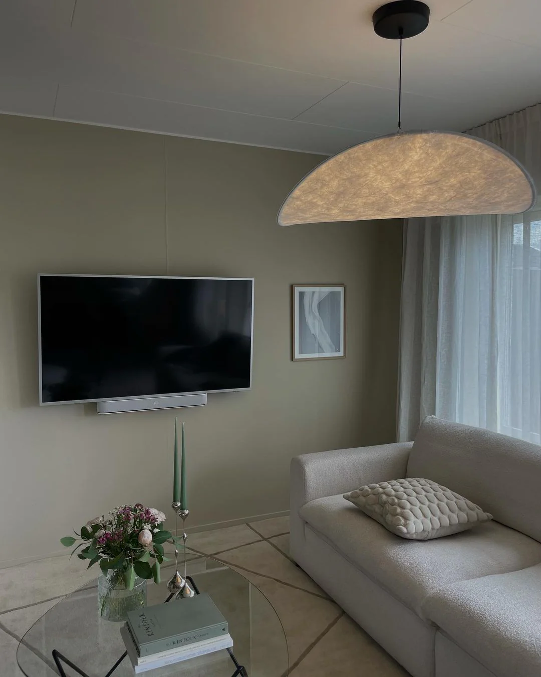Vela Minimalist Silk Pendant Light - Image 18