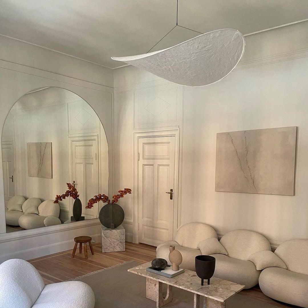 Vela Minimalist Silk Pendant Light - Image 20