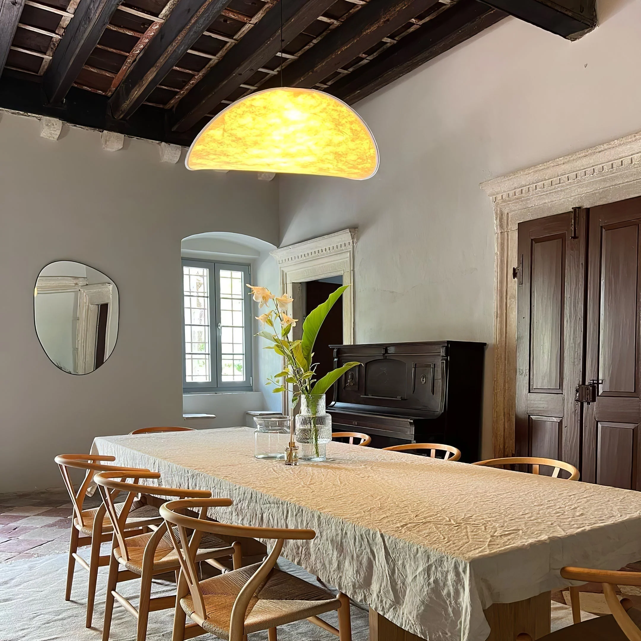 Vela Minimalist Silk Pendant Light - Image 62