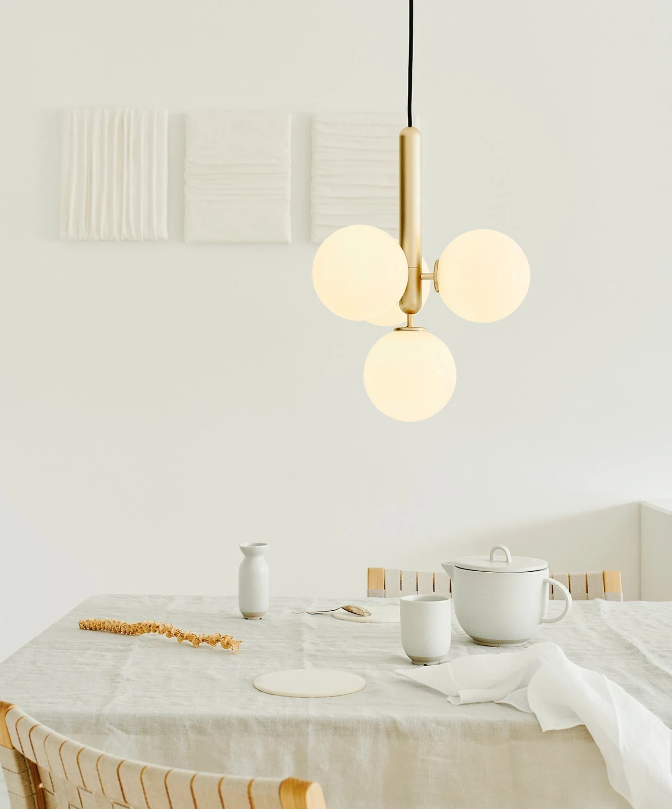 Velain Brass Industrial Pendant Light - Image 8