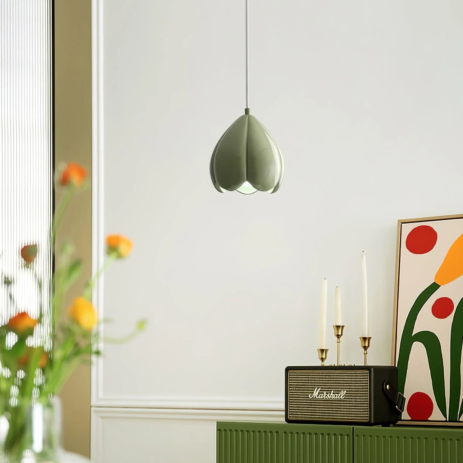 Velara Resin Artistic Pendant Lamp - Image 9