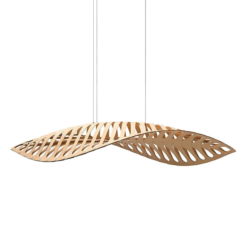 Veliren Leaf Wood Pendant Light - Image 3