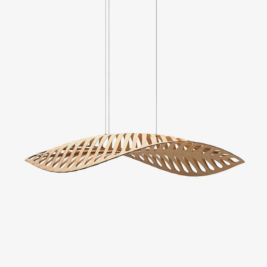 Veliren Leaf Wood Pendant Light - Image 7