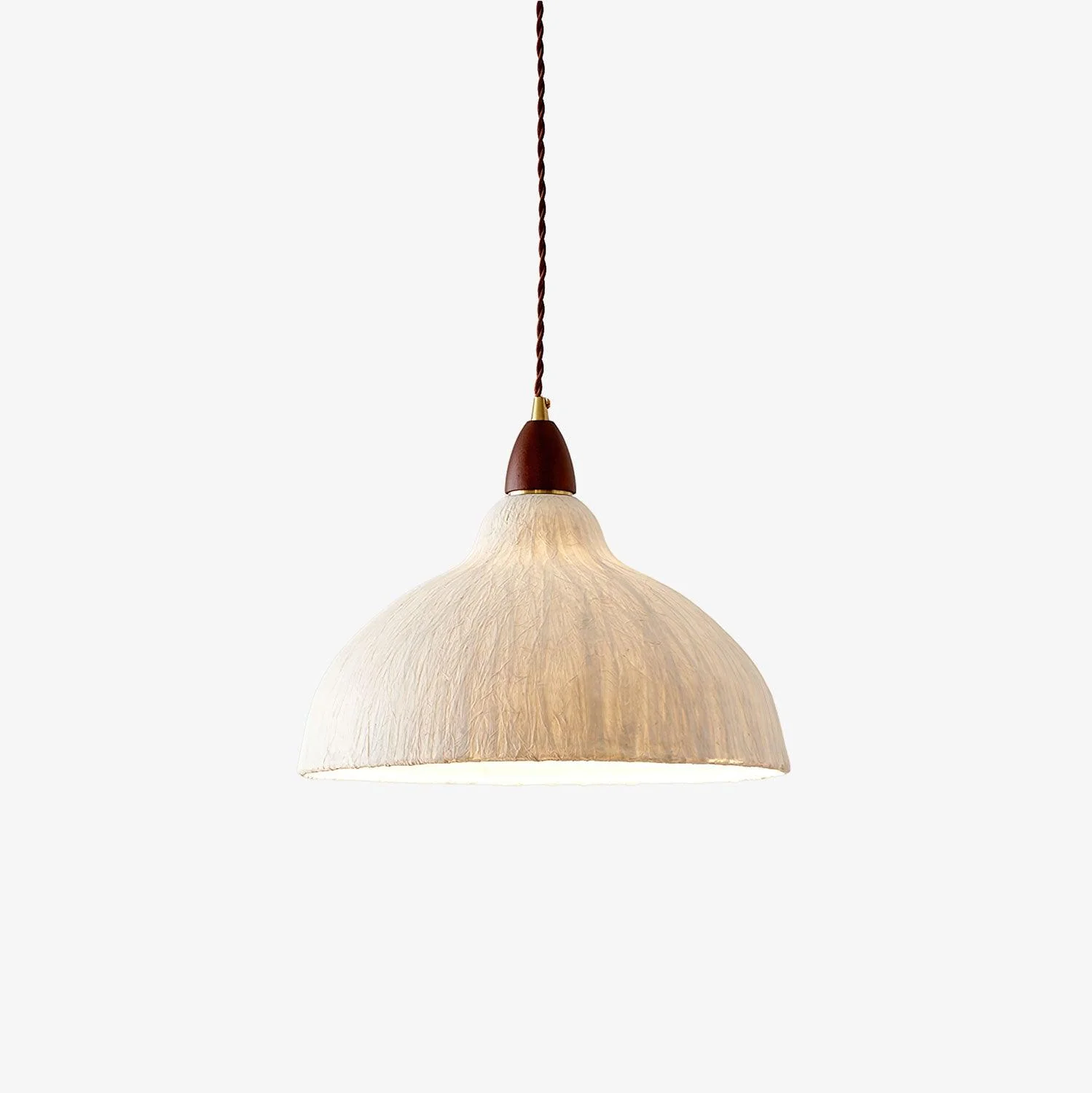 Vellara Paper & Wood Pendant Lamp
