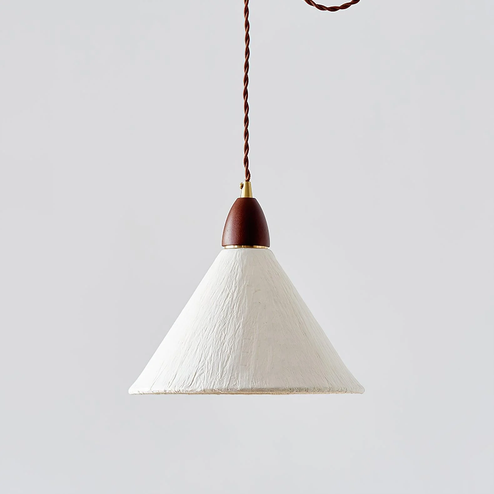 Vellara Paper & Wood Pendant Lamp - Image 18