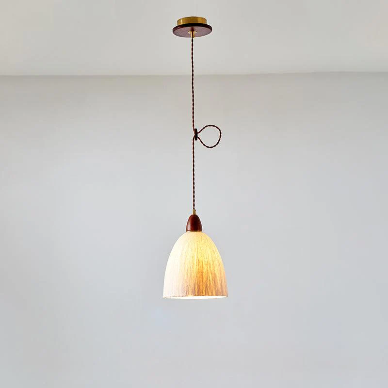 Vellara Paper & Wood Pendant Lamp - Image 22