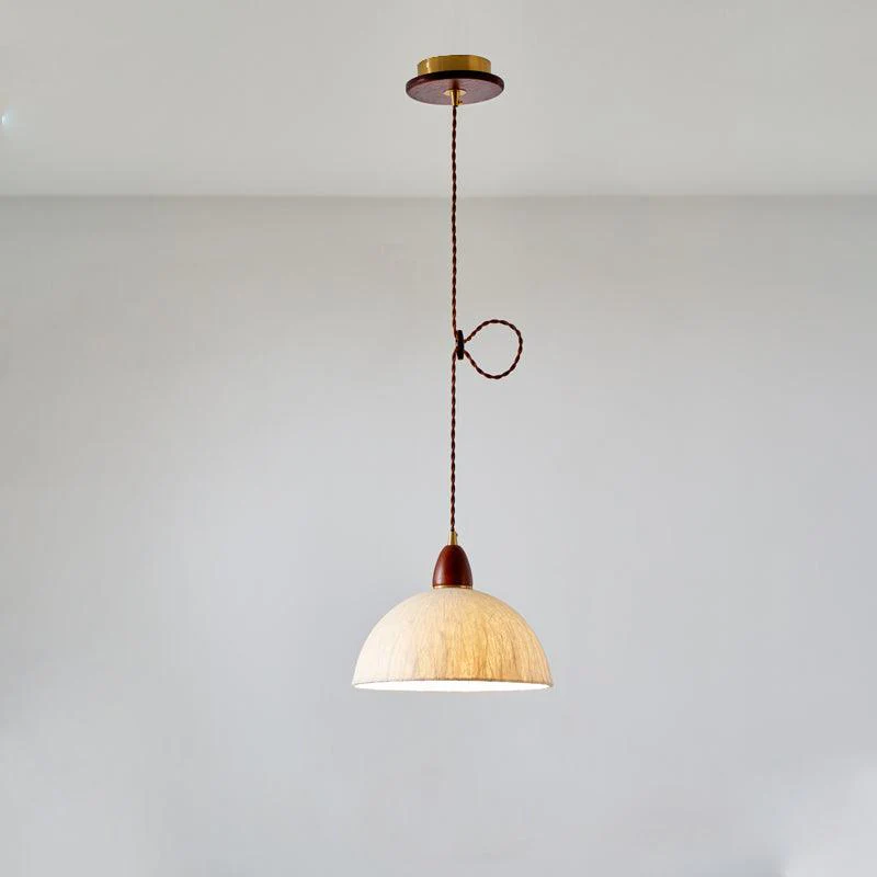 Vellara Paper & Wood Pendant Lamp - Image 25
