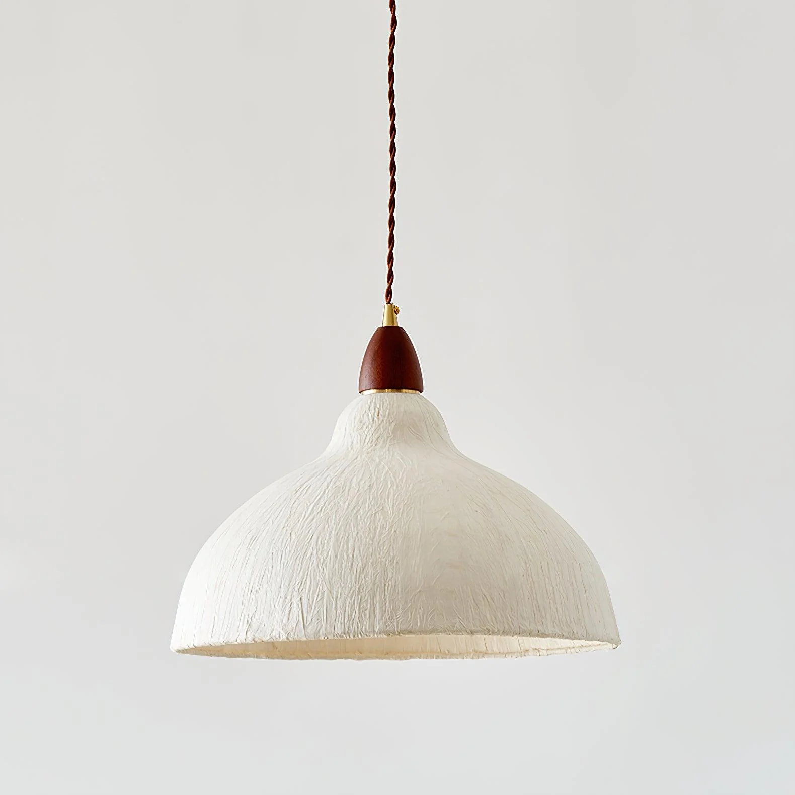 Vellara Paper & Wood Pendant Lamp - Image 29