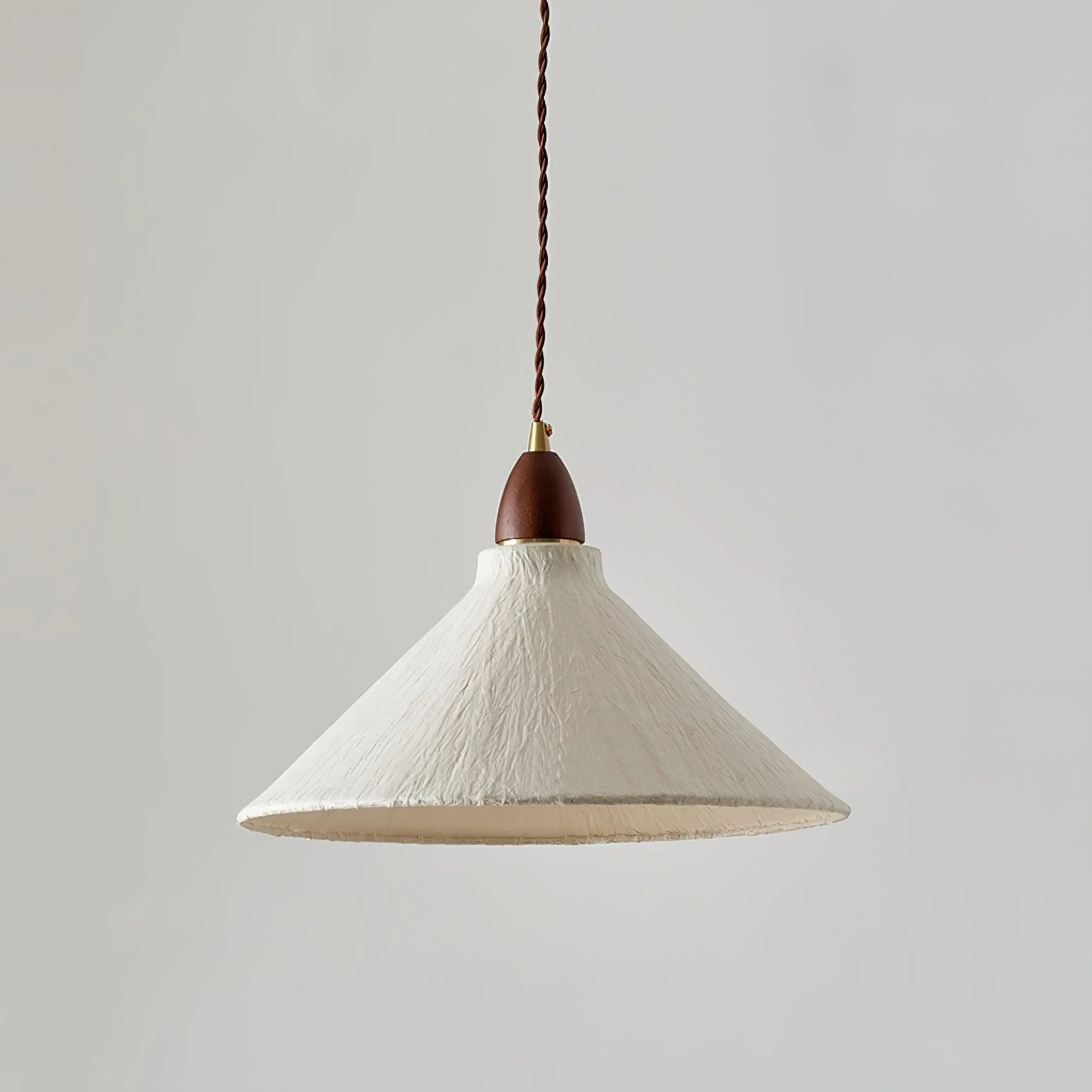 Vellara Paper & Wood Pendant Lamp - Image 31