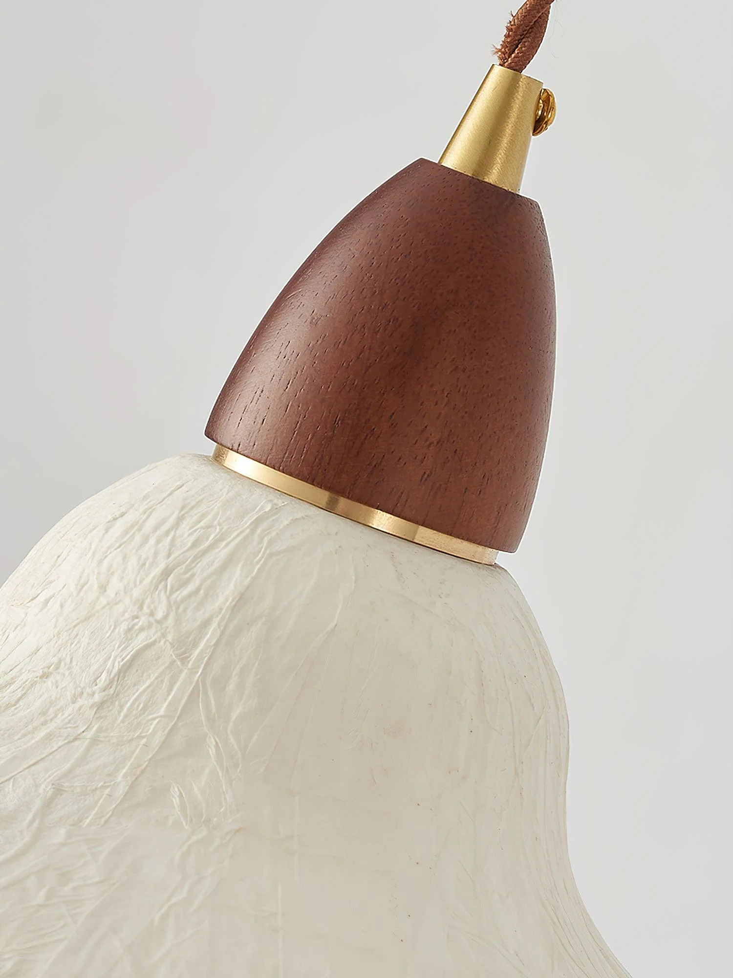 Vellara Paper & Wood Pendant Lamp - Image 37