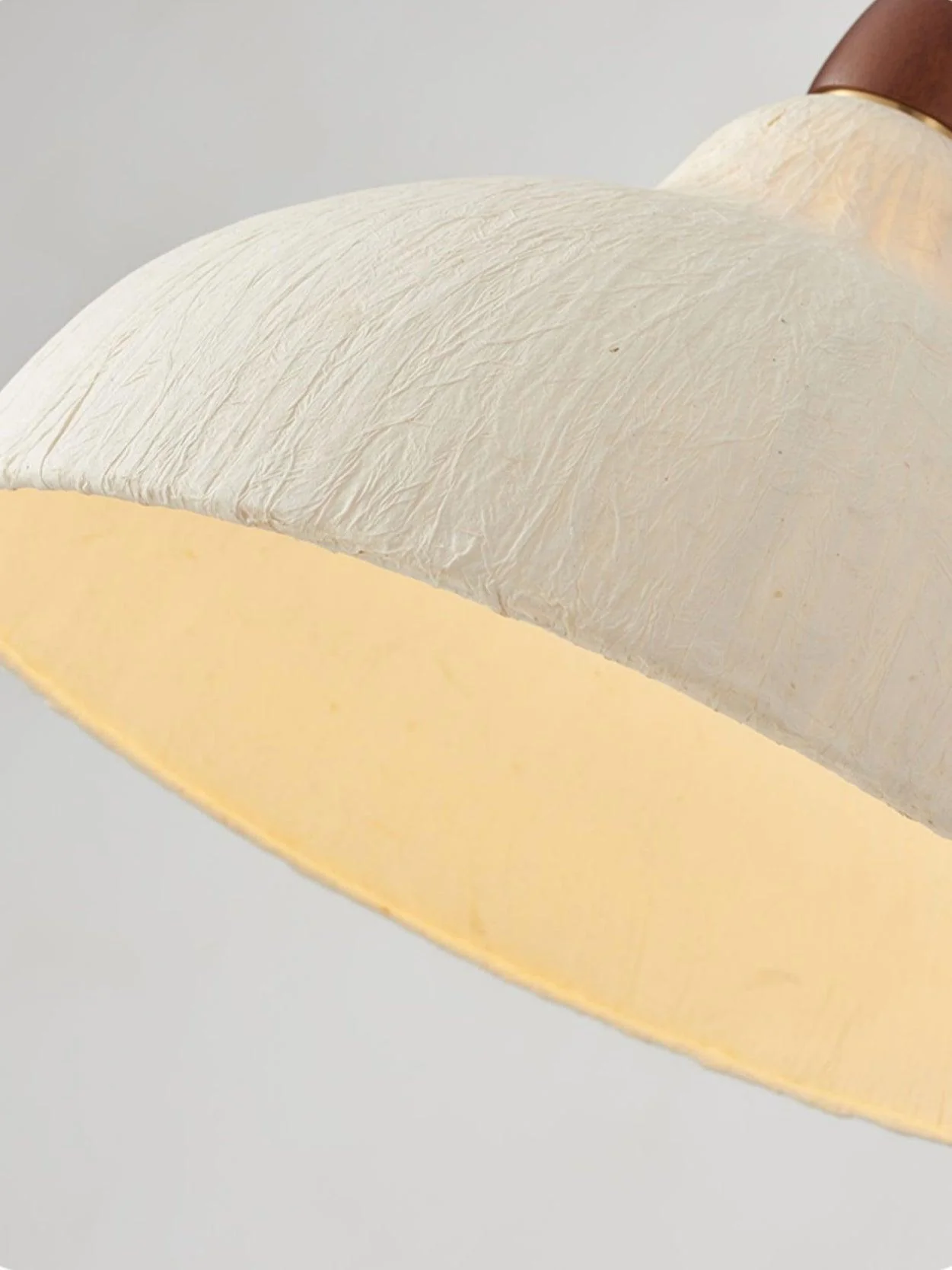 Vellara Paper & Wood Pendant Lamp - Image 38