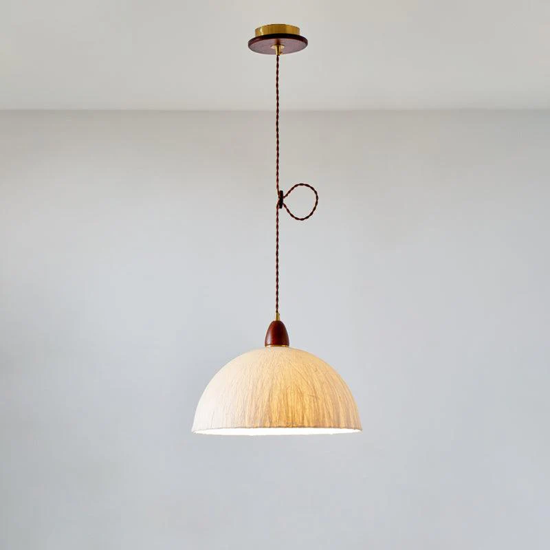 Vellara Paper & Wood Pendant Lamp - Image 47