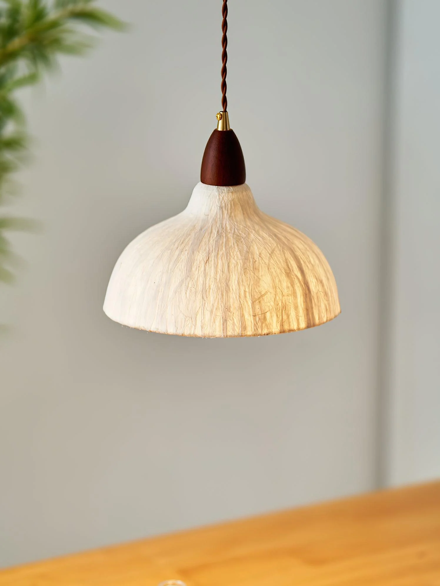 Vellara Paper & Wood Pendant Lamp - Image 50