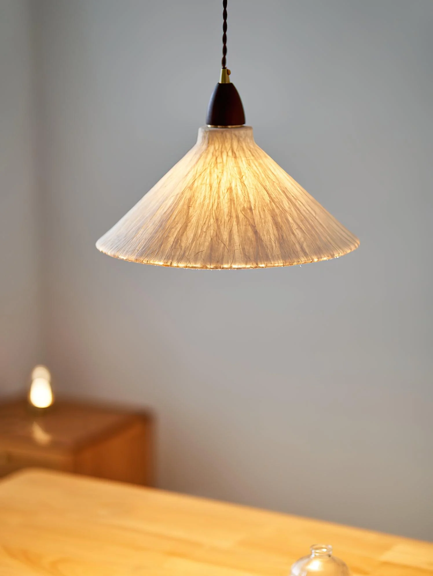 Vellara Paper & Wood Pendant Lamp - Image 51