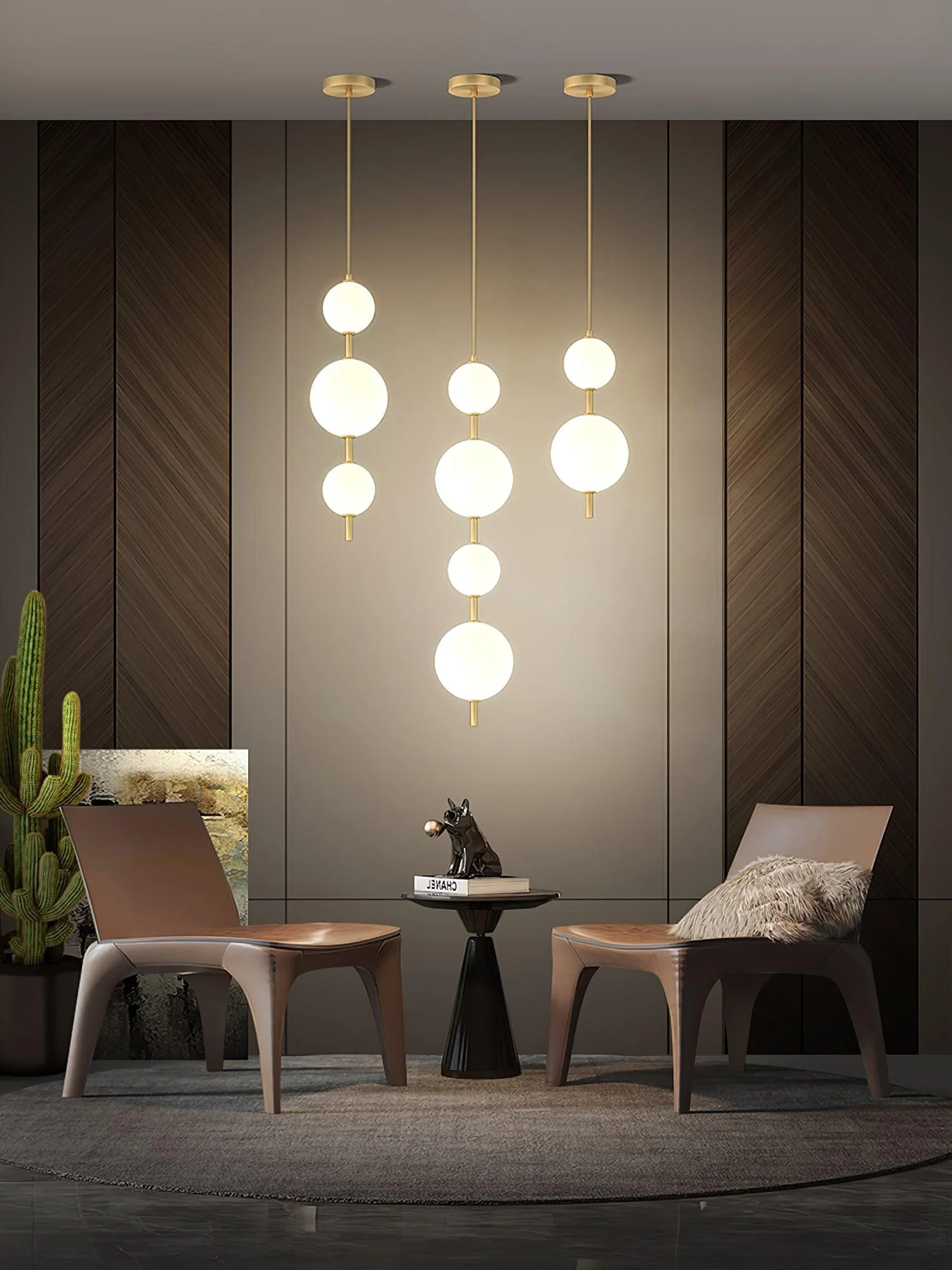 Velloran Brass Plastic Pendant Lamp - Image 20