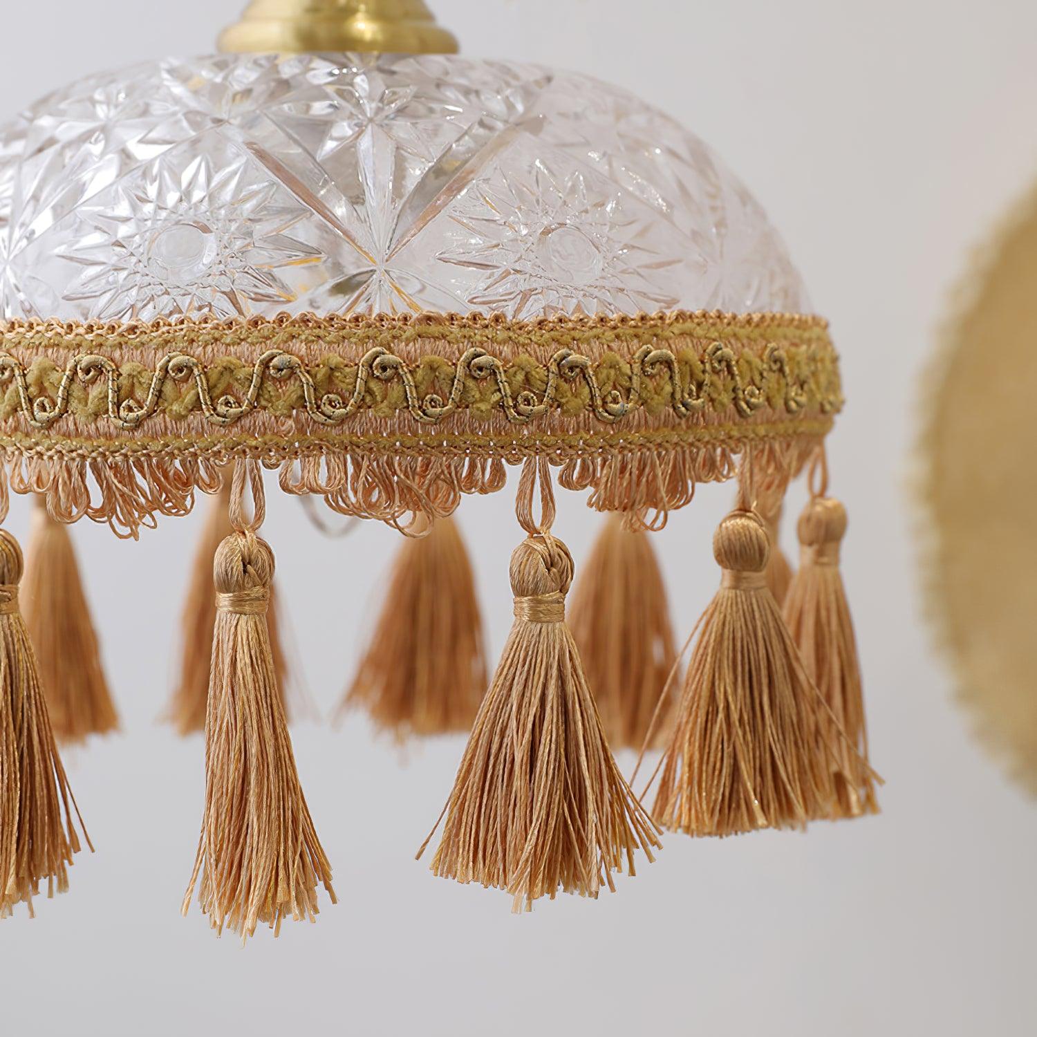 Veloce Brass Glass Luxurious Pendant Light - Image 17