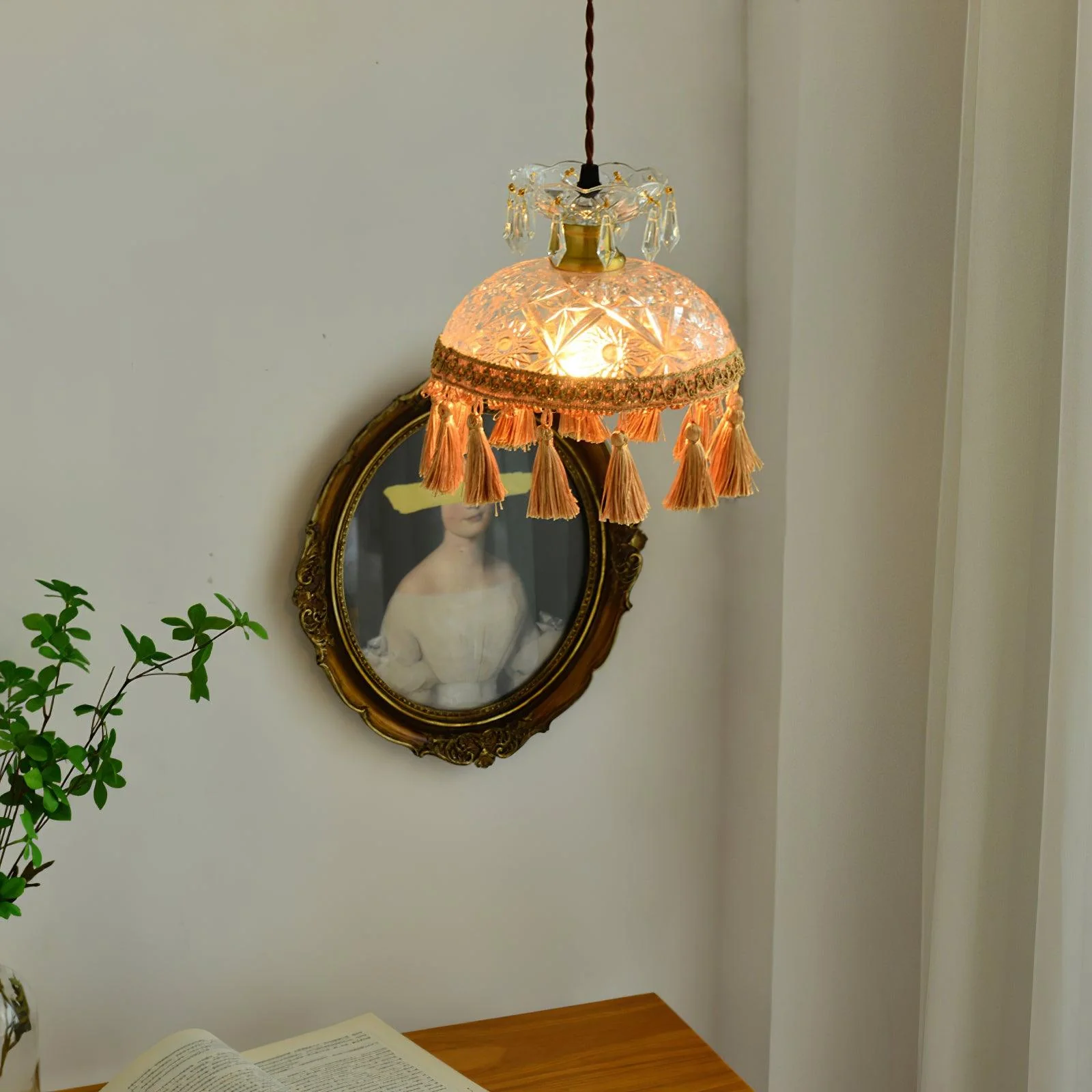 Veloce Brass Glass Luxurious Pendant Light - Image 20