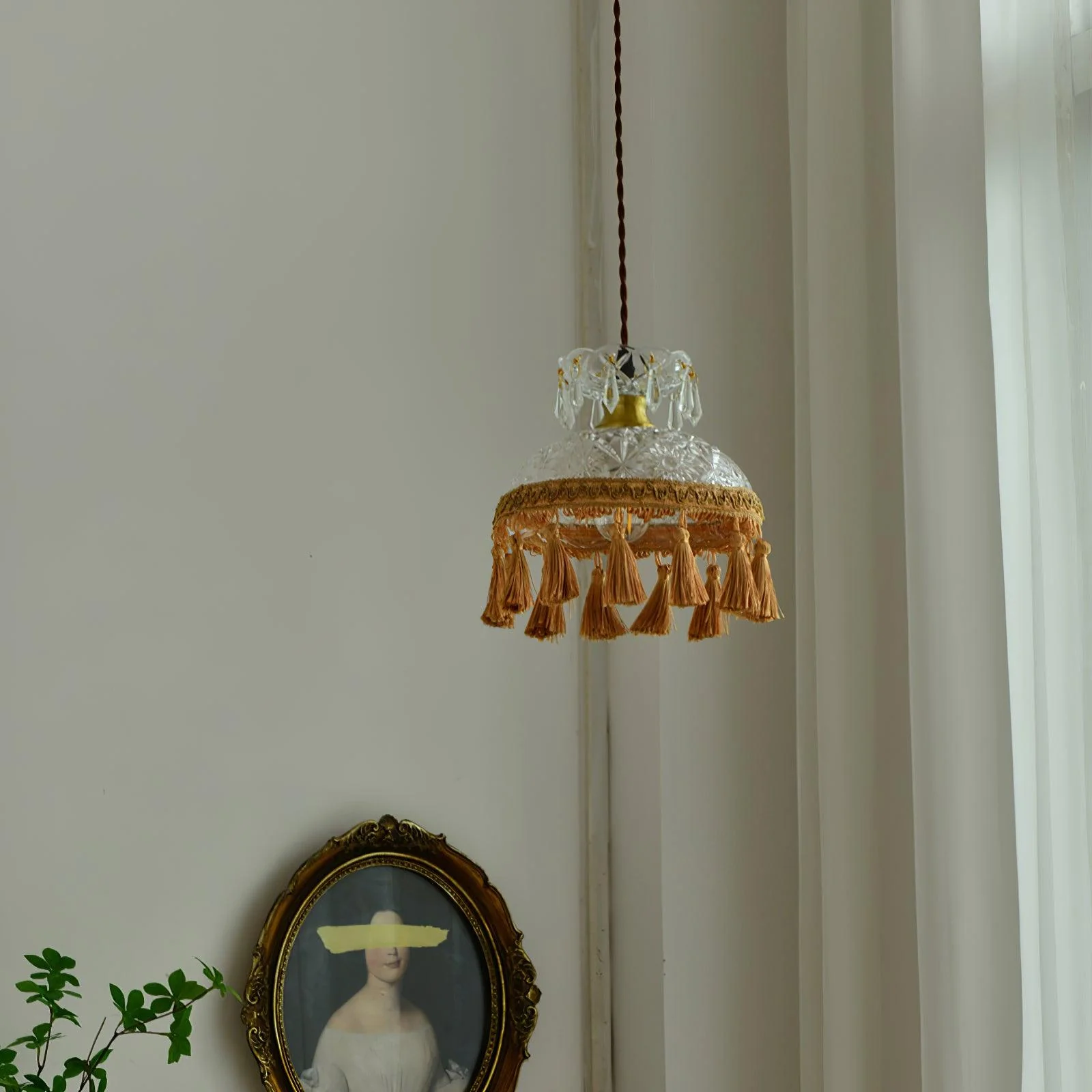 Veloce Brass Glass Luxurious Pendant Light - Image 21