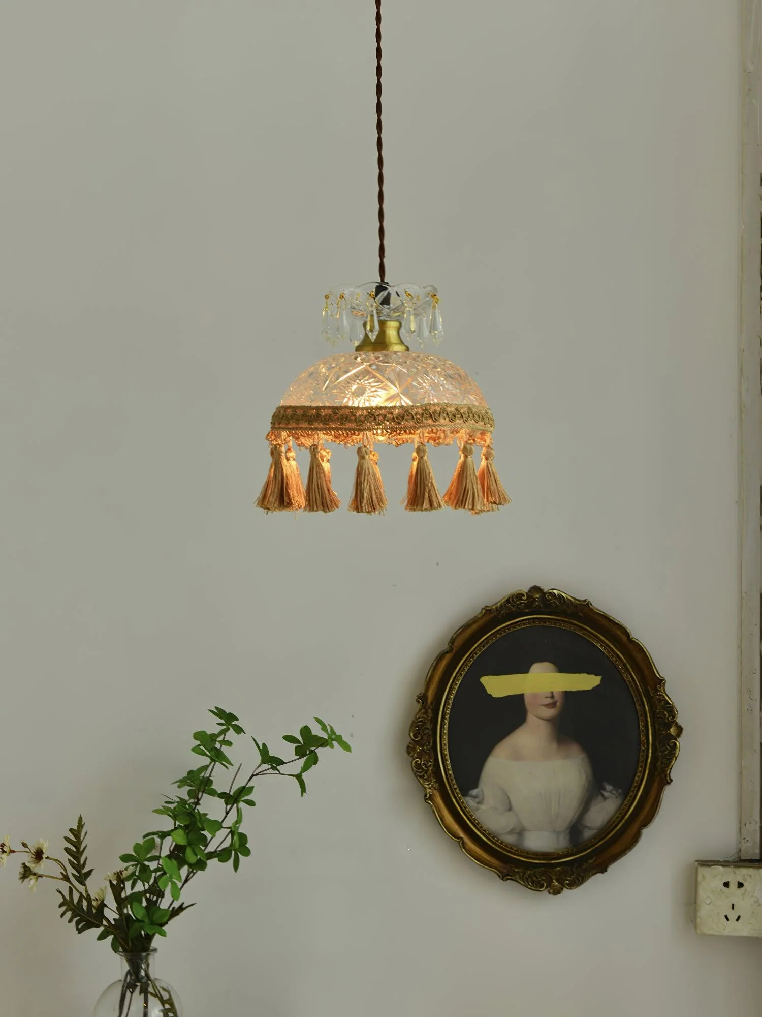 Veloce Brass Glass Luxurious Pendant Light - Image 26