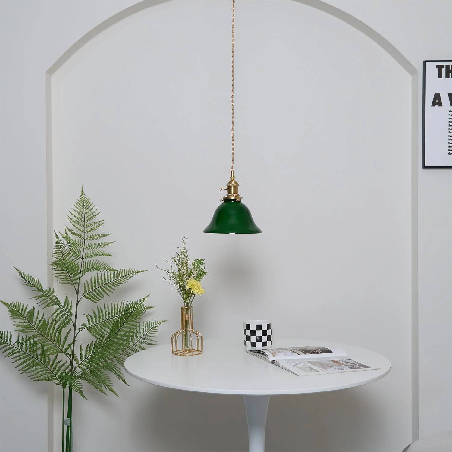 Velona Brass Retro Pendant Light - Image 6