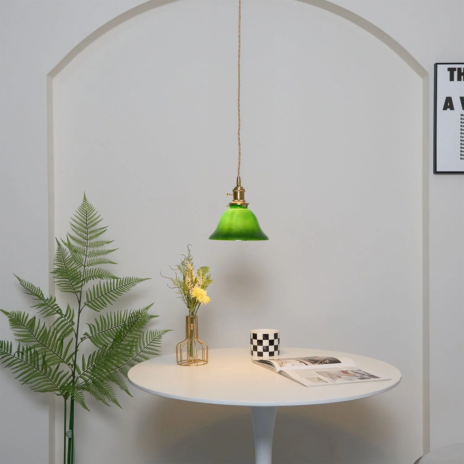 Velona Brass Retro Pendant Light - Image 7