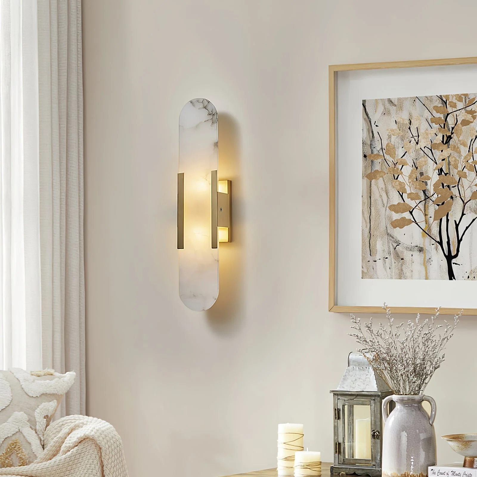 Veo Luxury Alabaster Wall Lamp - Image 4