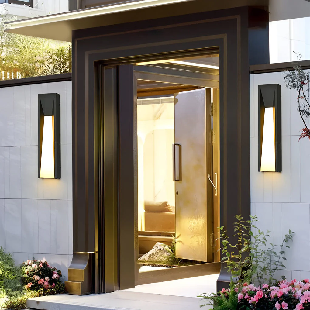 Vera LED Modern Steel Outdoor Sconces Wall Light