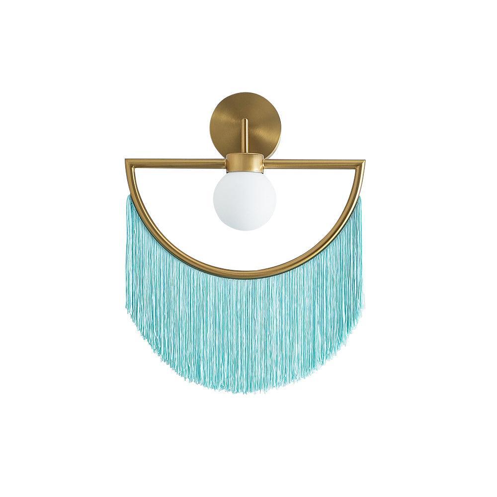 Verinyra Tassel Cute Fabric Glass Wall Lamp - Image 11
