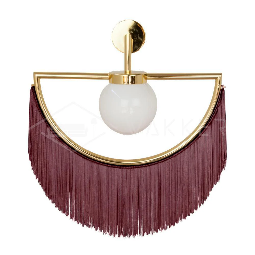 Verinyra Tassel Cute Fabric Glass Wall Lamp - Image 18