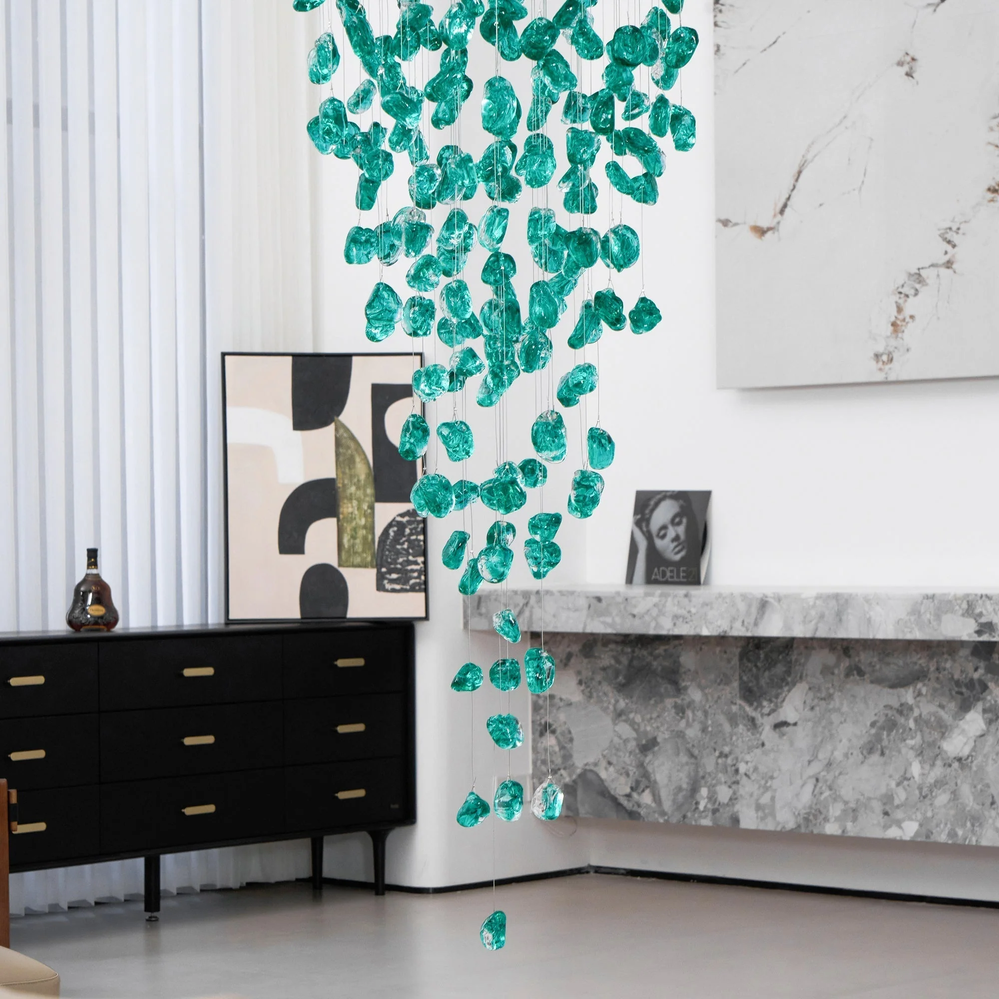 Veshaa Postmodern Luxury Stone Crystal Chandelier - Image 81