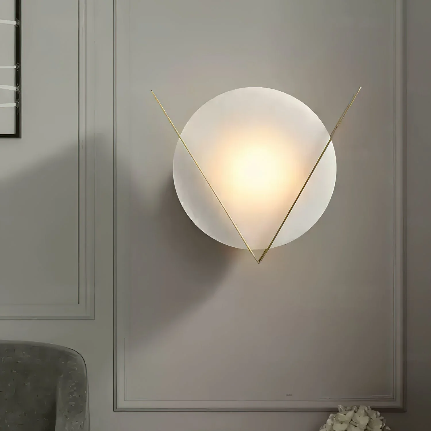 Vesta Modern Alabaster Wall Lamp - Image 2
