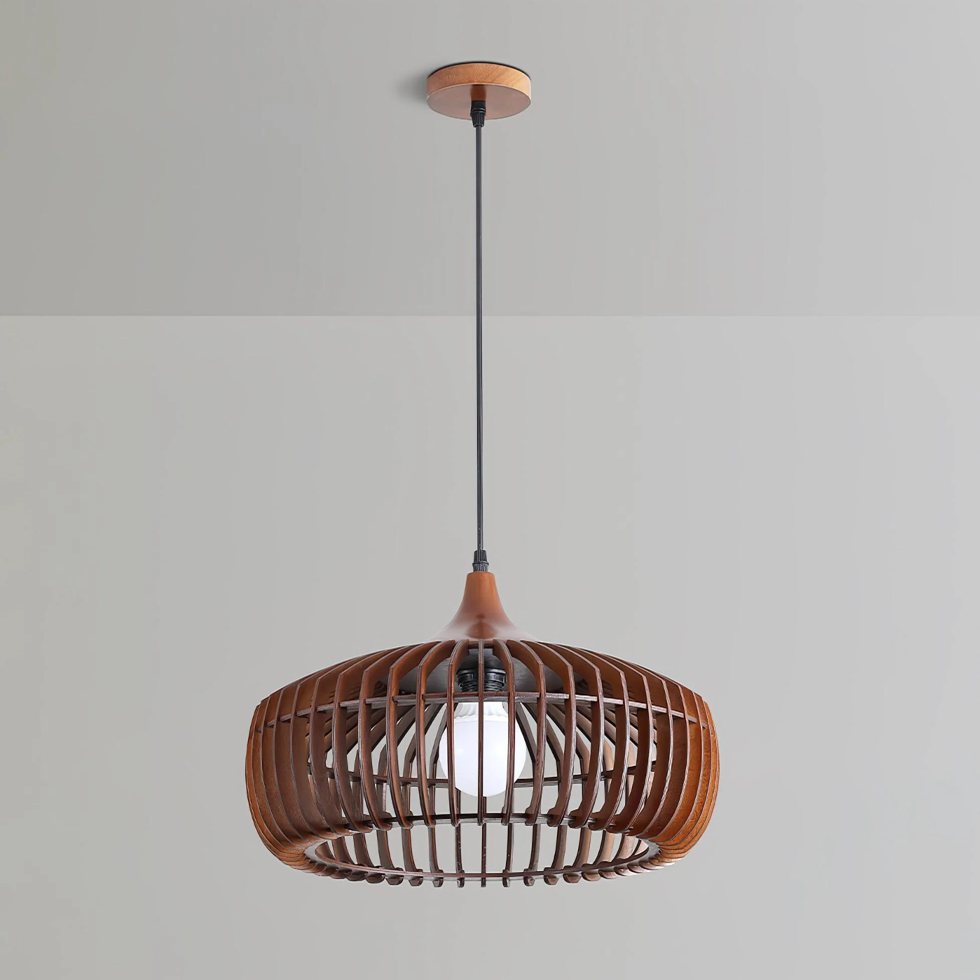 Vesva Wooden Retro Pendant Lamp - Image 17