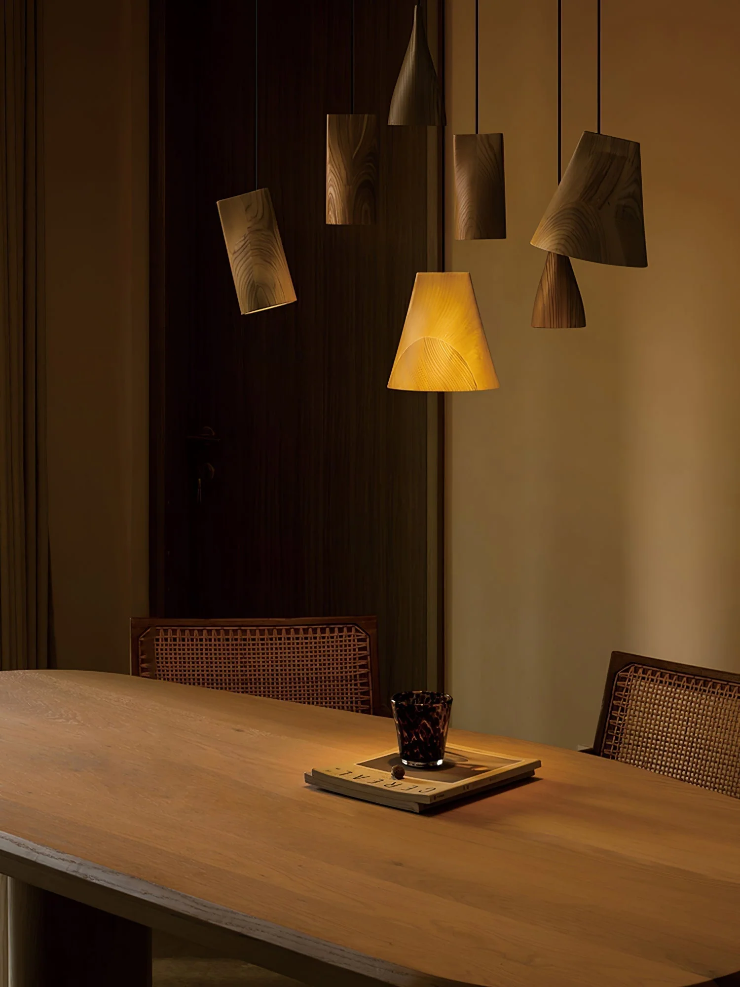Vetra Rustic Wood Pendant Light - Image 31