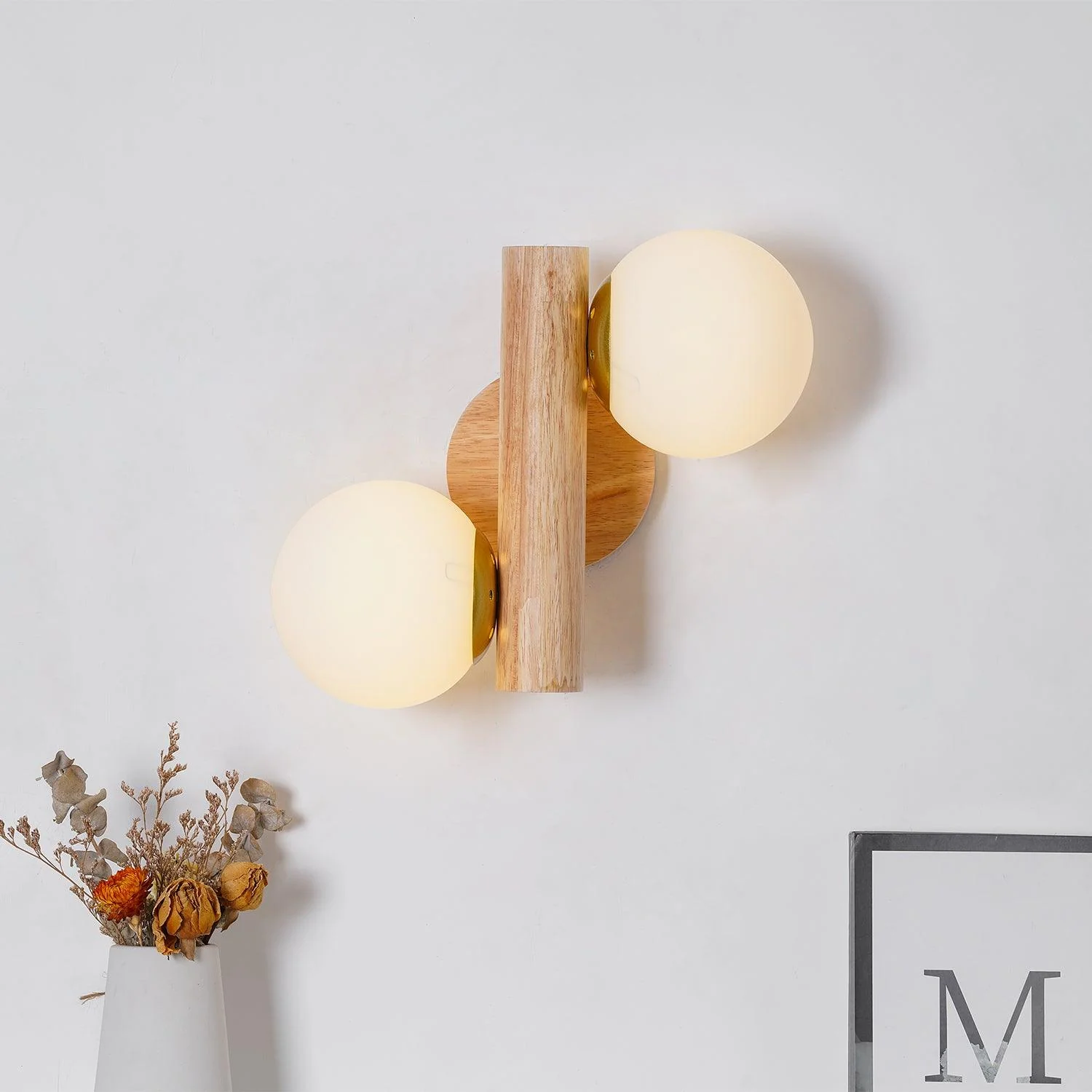 Vexorise Wood Scandinavian Wall Lamp - Image 4