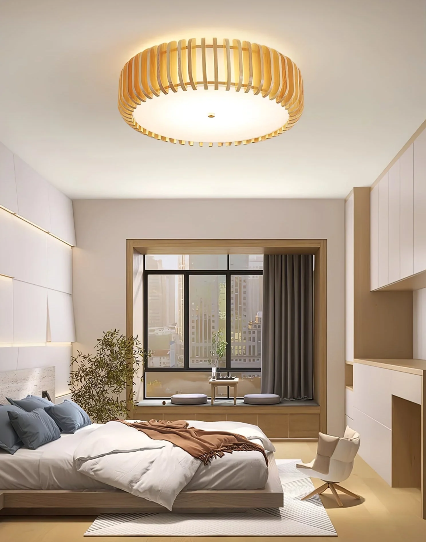 Vezorus Premium Elegance Wood Ceiling Lamp - Image 5