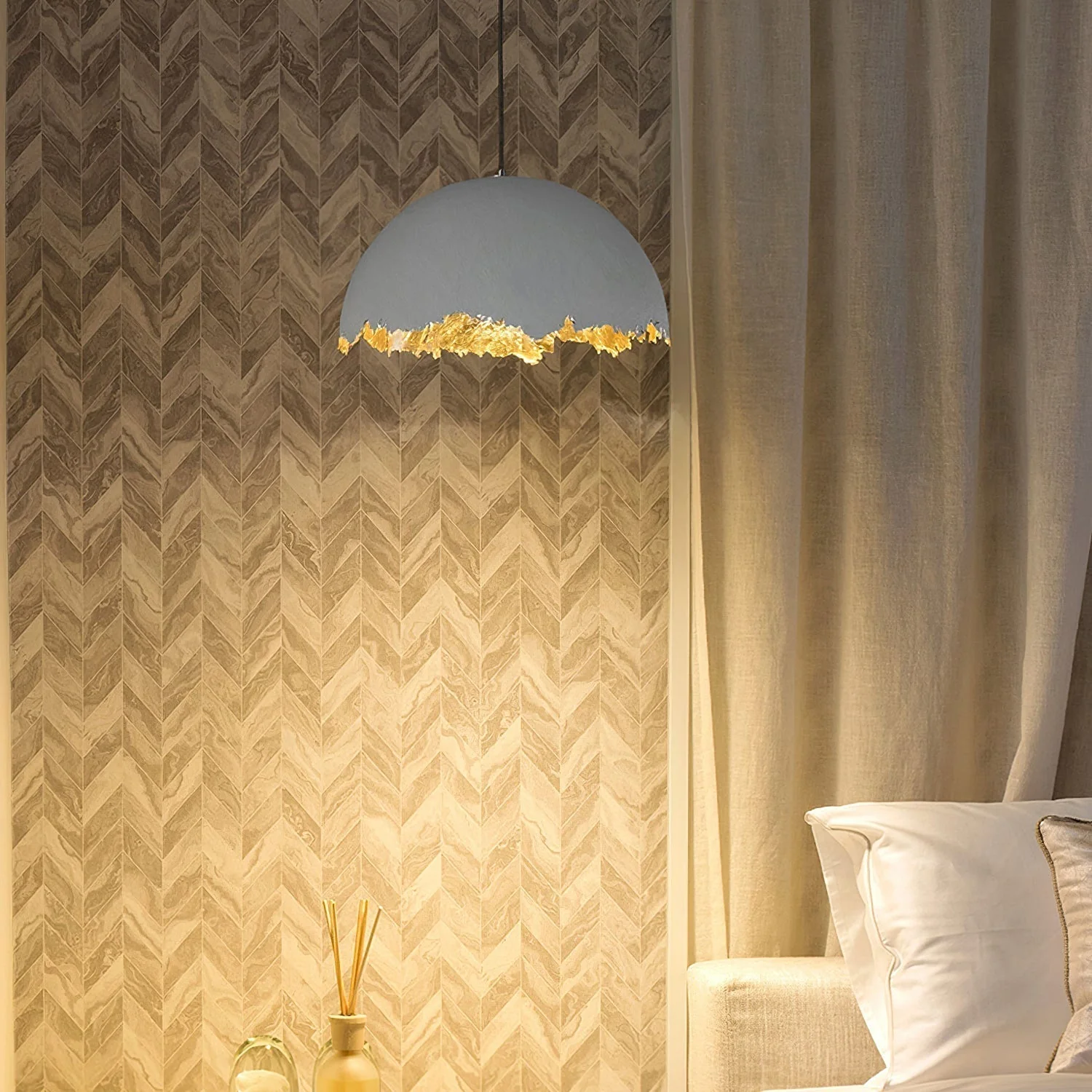 Viliriel Textured Fiberglass Pendant Light - Image 17