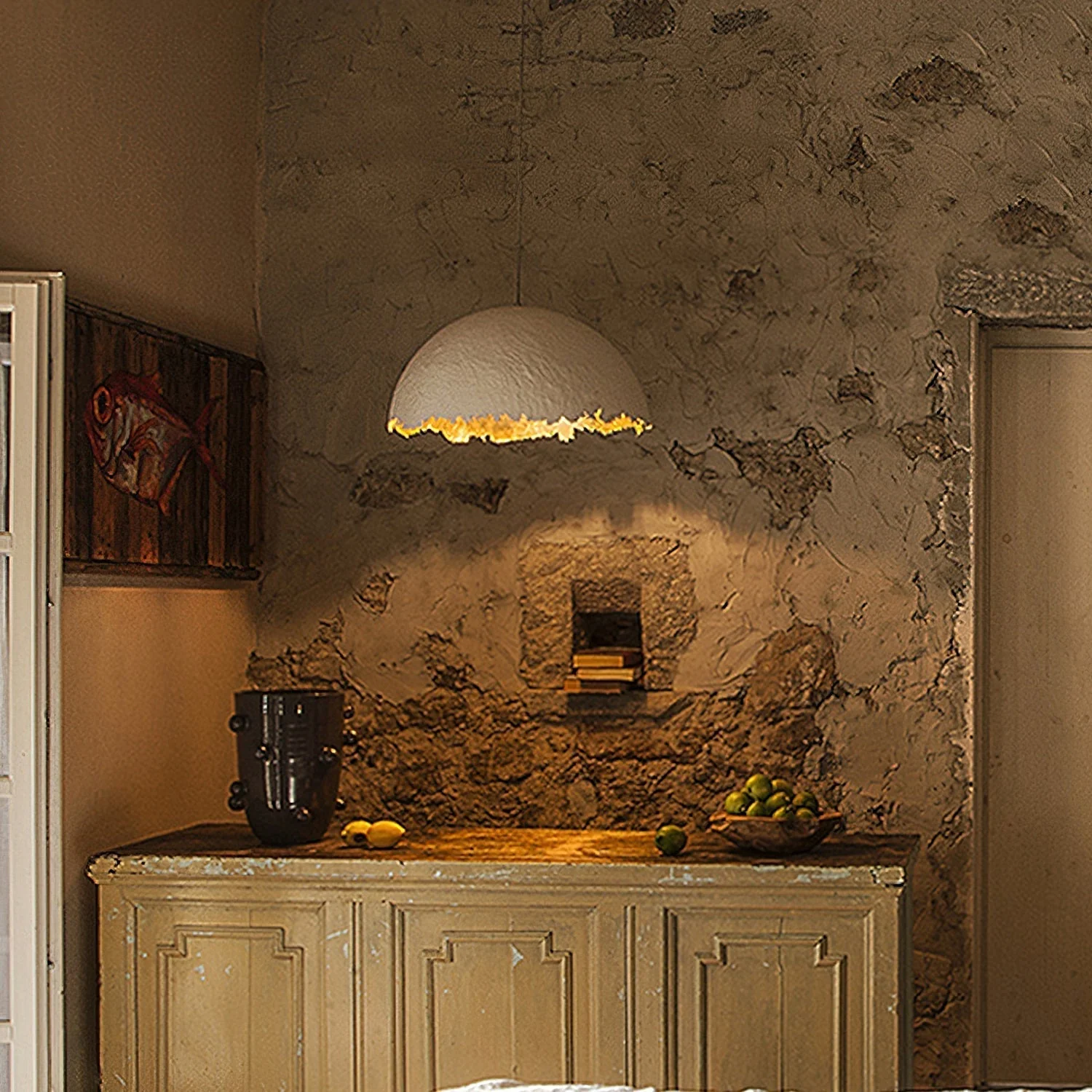 Viliriel Textured Fiberglass Pendant Light - Image 21