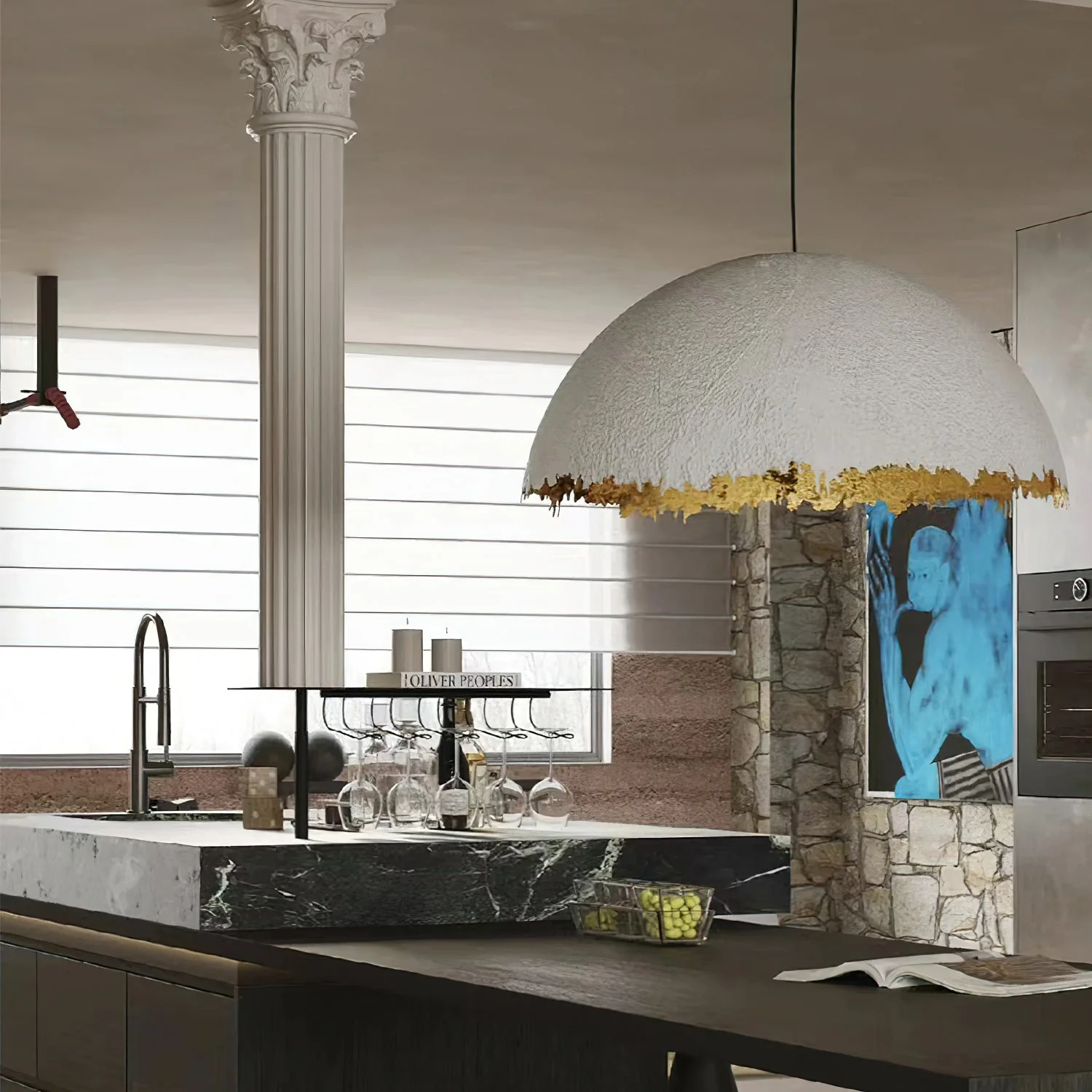 Viliriel Textured Fiberglass Pendant Light - Image 4