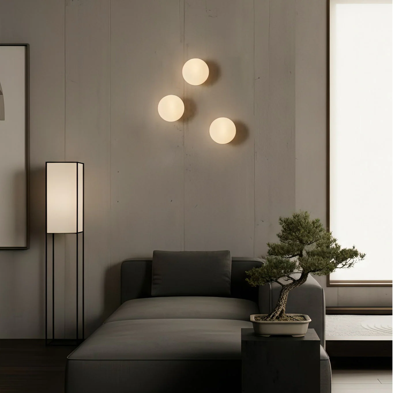 Vimala Minimalist Glass Wall Light - Image 3