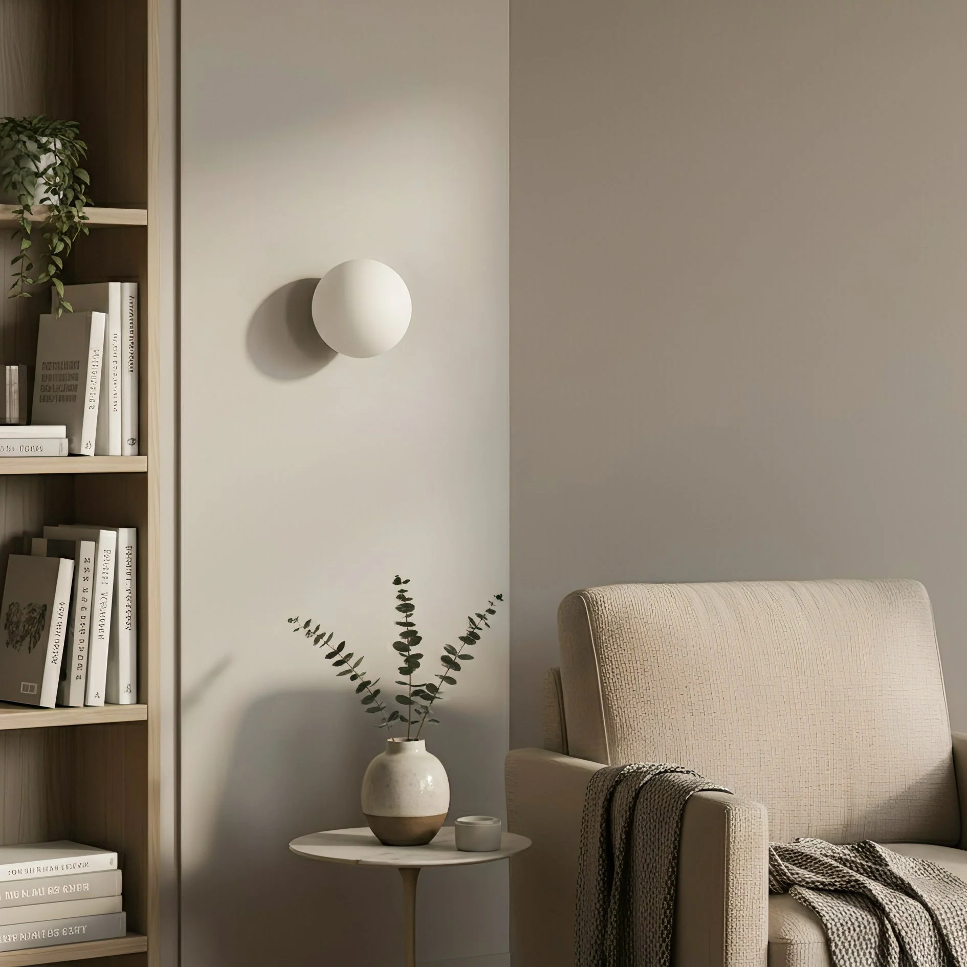 Vimala Minimalist Glass Wall Light - Image 4