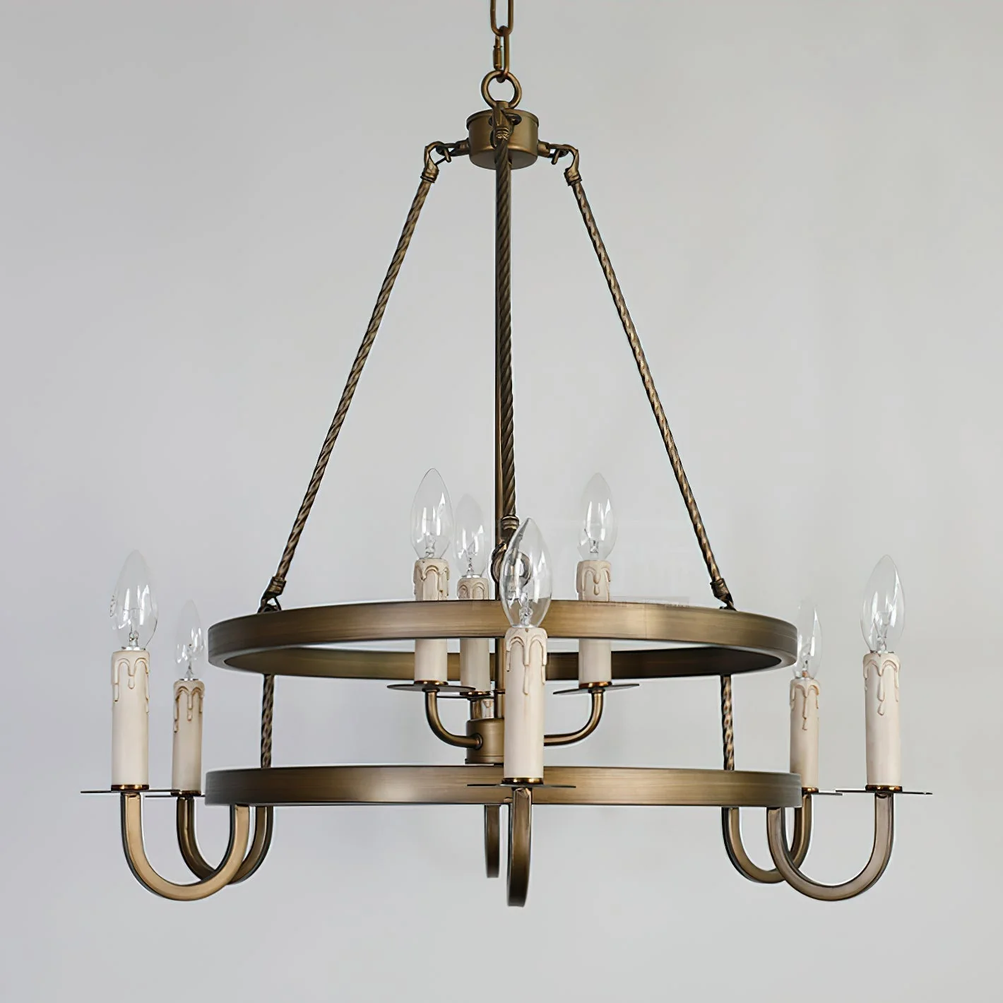 Vintara Brass Candle Chandelier - Image 15