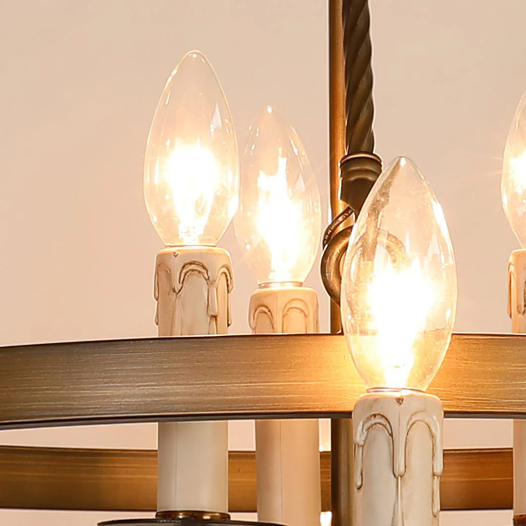 Vintara Brass Candle Chandelier - Image 16