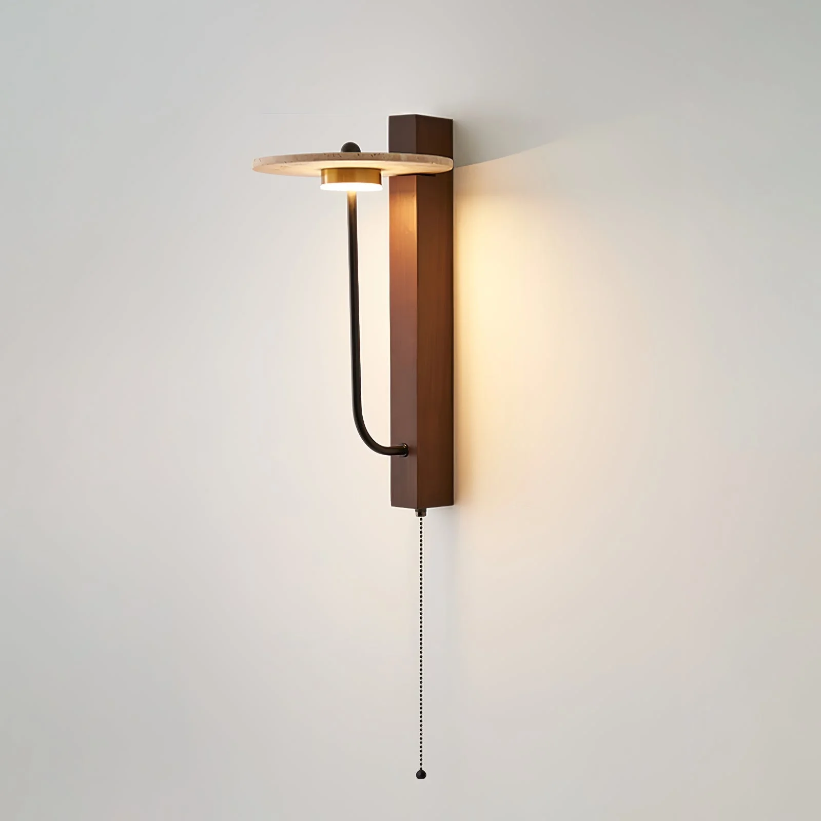 Viphayra Lever Arm Travertine Wall Light - Image 24