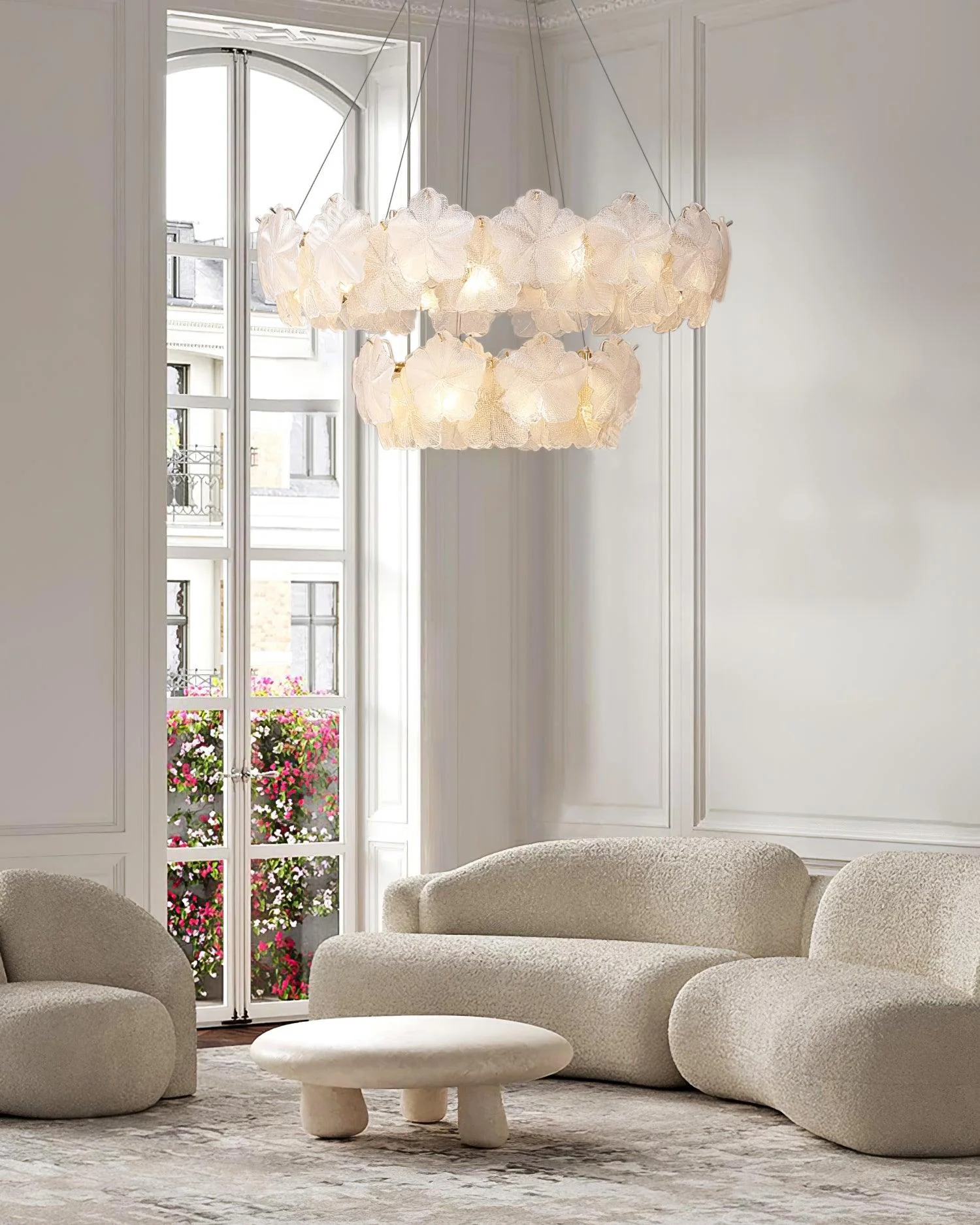 Vitheir Floral Glass Chandelier - Image 10