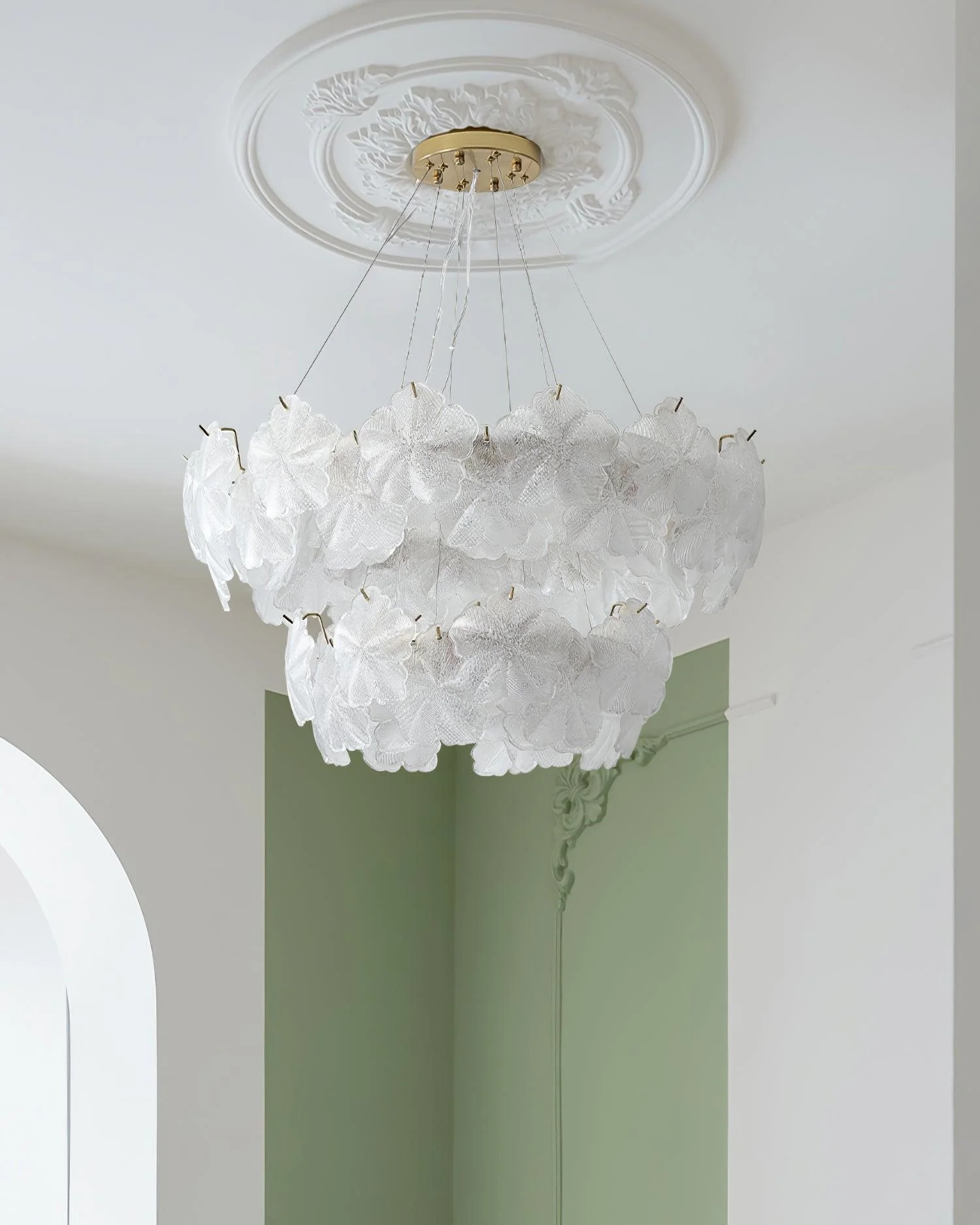 Vitheir Floral Glass Chandelier - Image 13