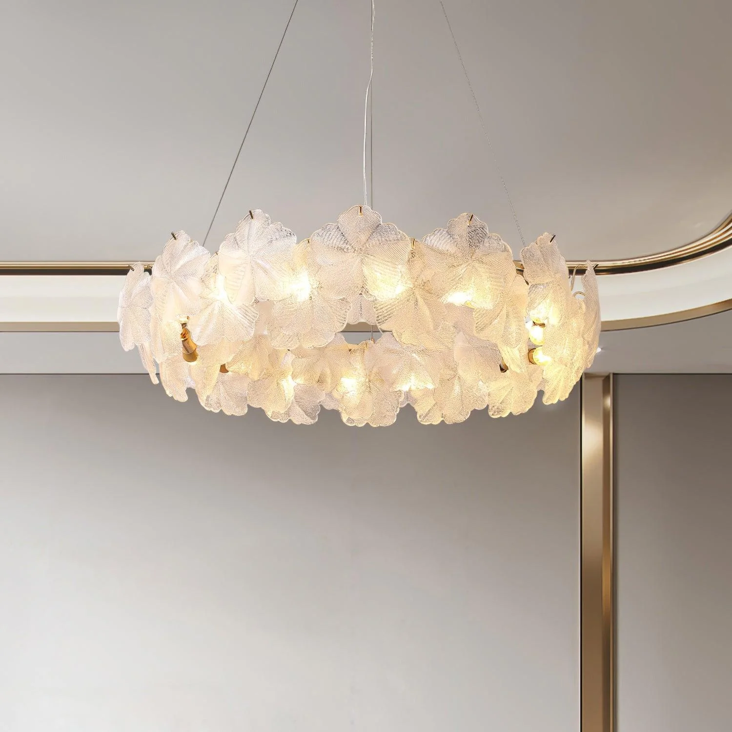 Vitheir Floral Glass Chandelier - Image 4