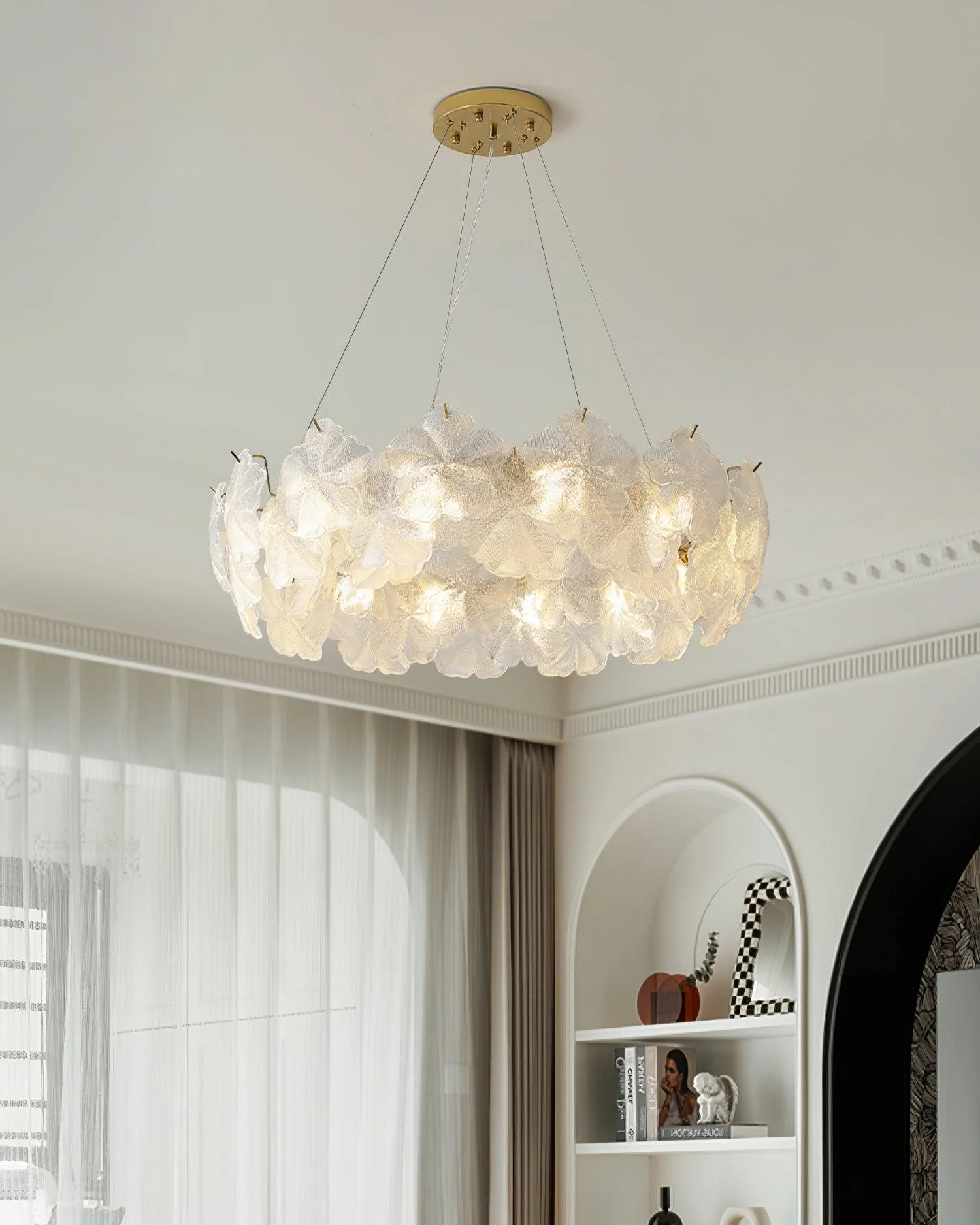 Vitheir Floral Glass Chandelier - Image 8