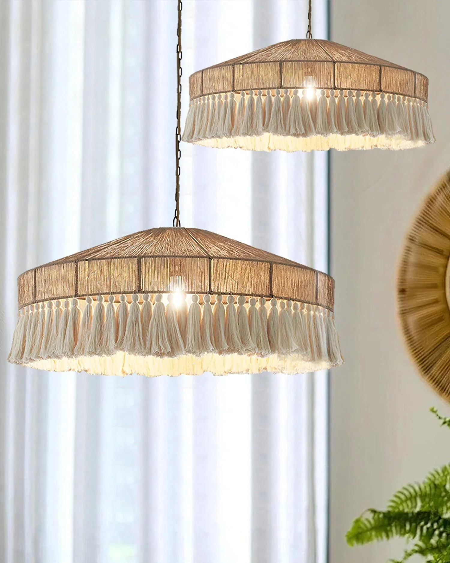 Vorenth Hemp Rope Pendant Light - Image 11