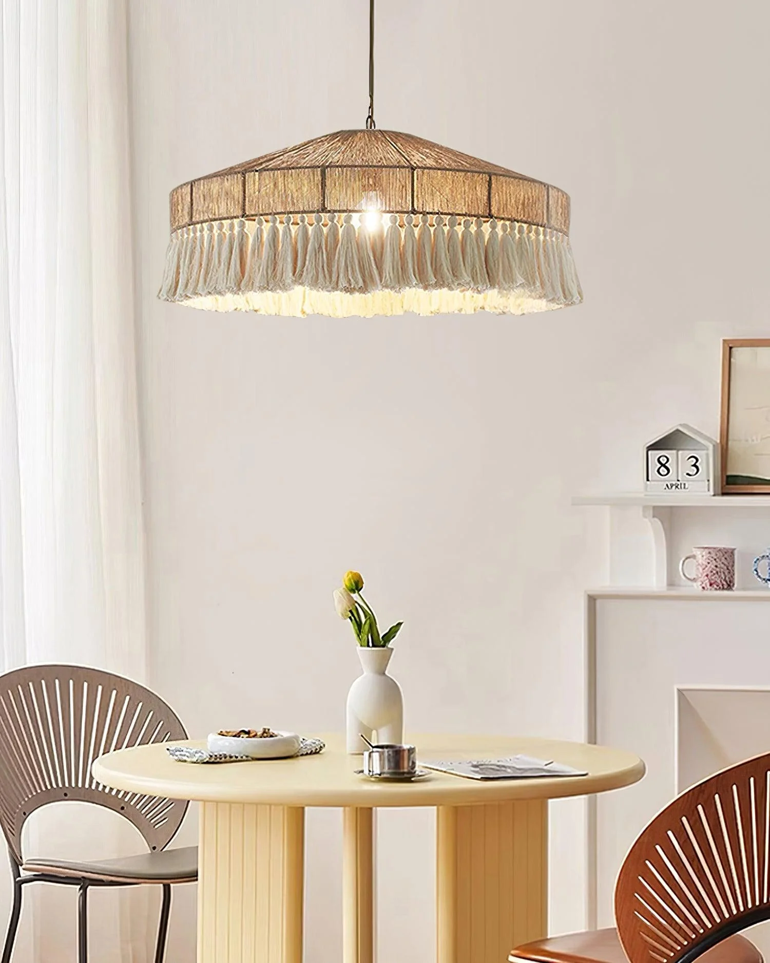 Vorenth Hemp Rope Pendant Light - Image 13