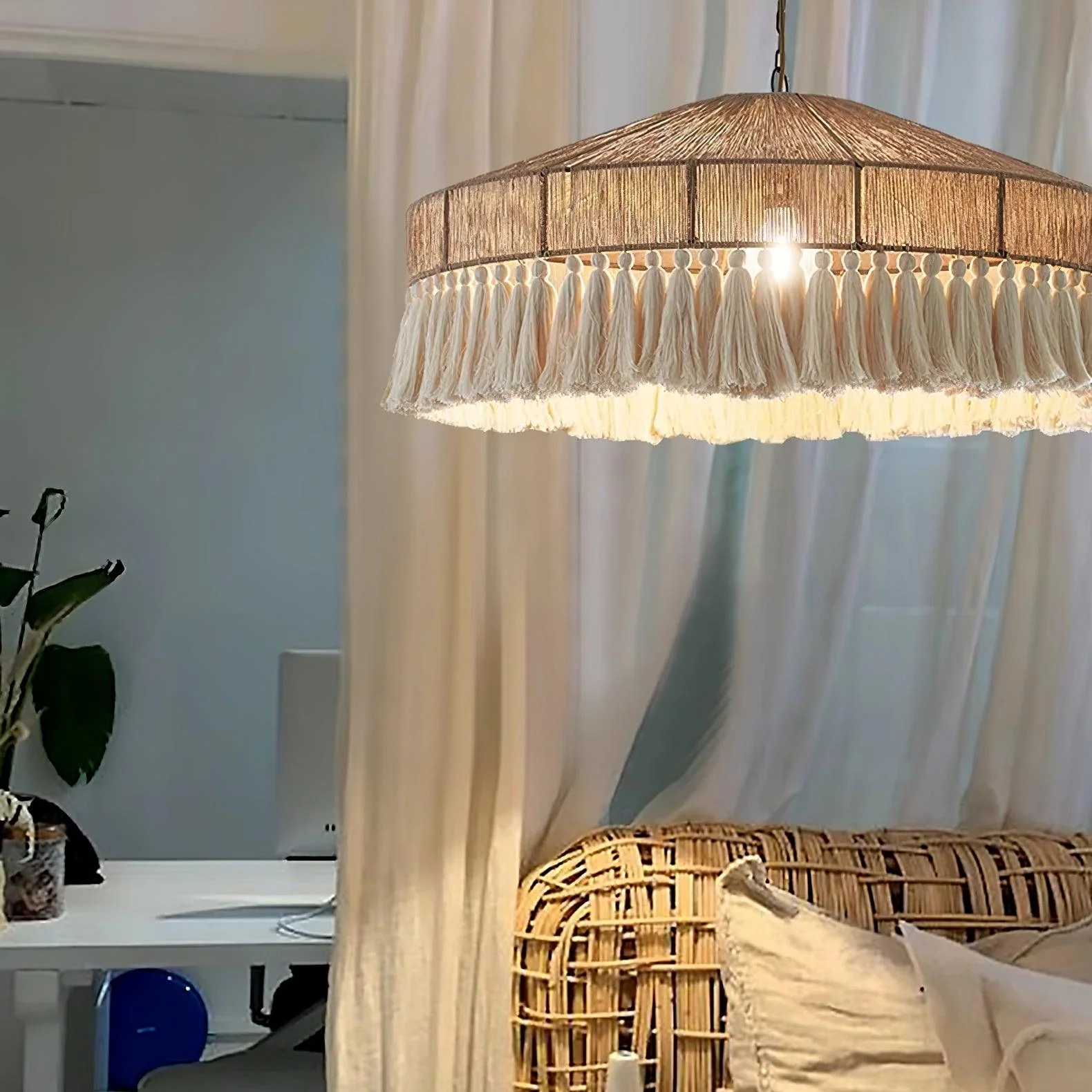 Vorenth Hemp Rope Pendant Light - Image 26